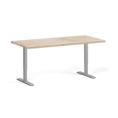 Höhenverstellbare Werkbank für die Werkstatt, 2 Motoren, 1700 x 800 x 760-1230 mm, graues Untergestell
