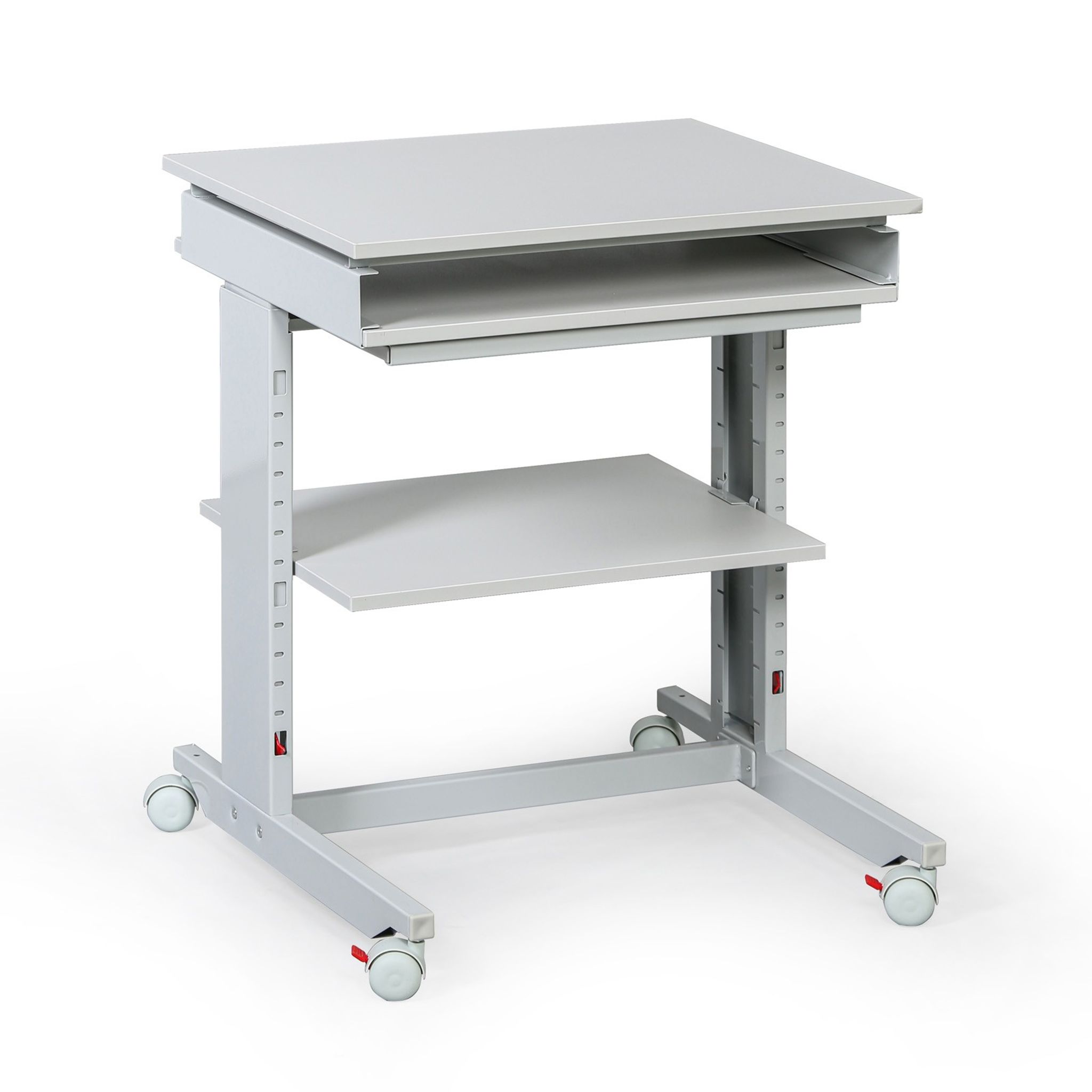 Höhenverstellbarer Ausziehtisch, 600 x 500 mm, fahrbar