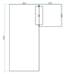 Höhenverstellbarer Schreibtisch, 3 Motoren, 745 - 1215 mm, Ecke L/R, Tischplatte 1800 x 1400 mm, weißes Untergestell, Birke