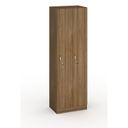 Holzspind S5, 2 Abteile, 1900 x 600 x 420 mm, Zylinderschloss, Nussbaum