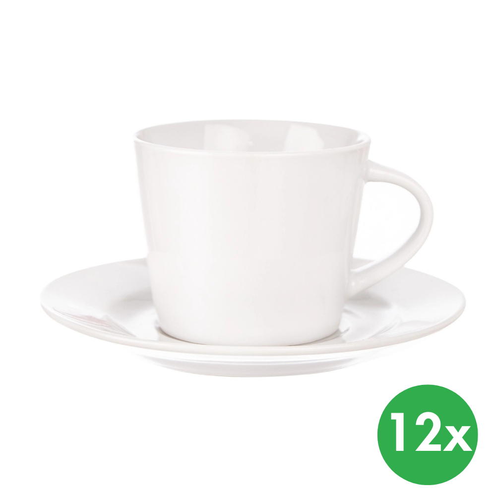 Fotografia produktu: Hrnček s tanierikom MONA, 0,18 l, porcelán, 12 ks