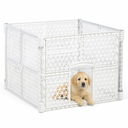Hunde-Laufstall, 900 x 900 x 667 mm, weiß