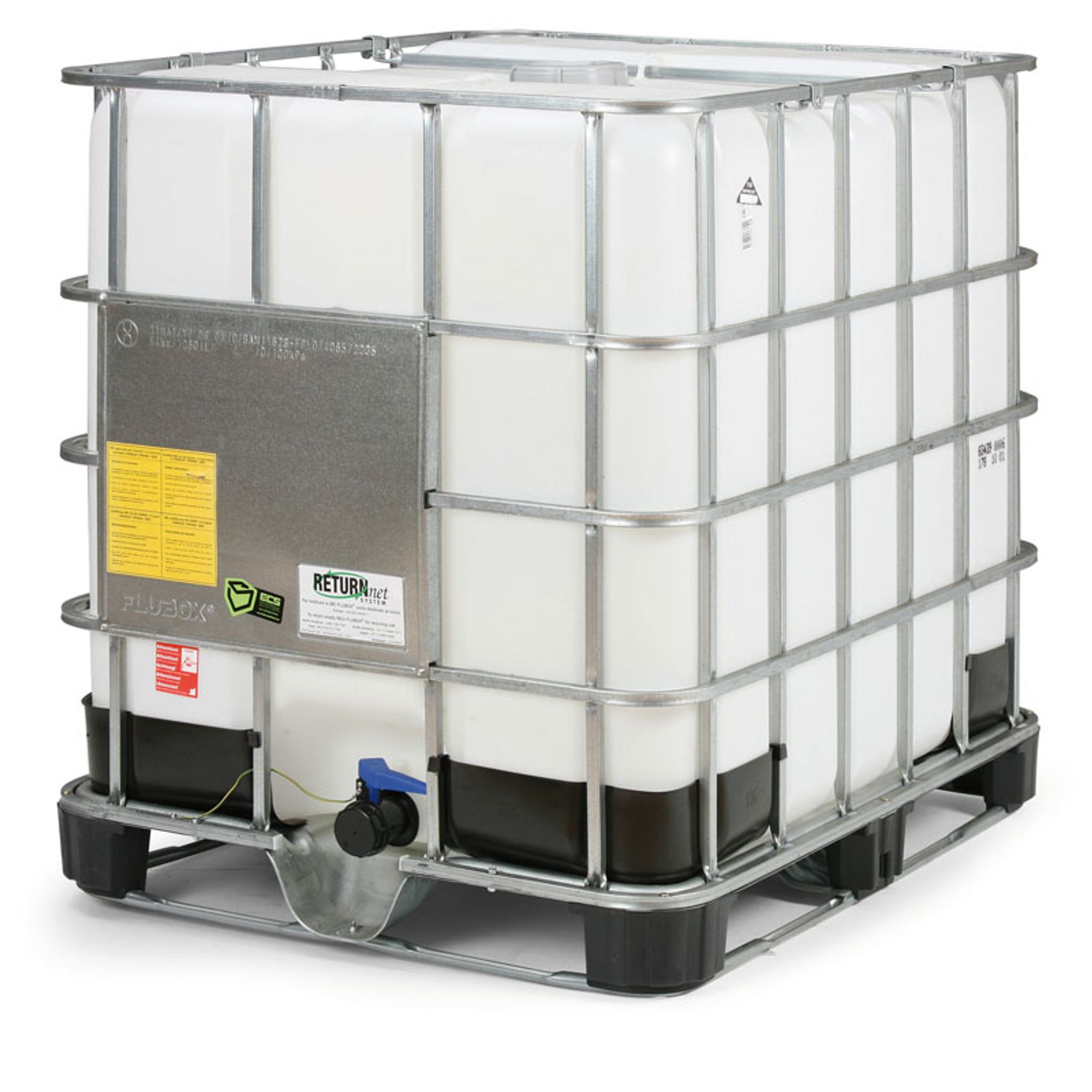 IBC kontejner 1000 L, paleta kov/plast, nový