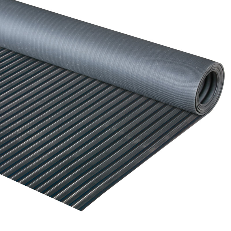 B2B Partner Industriefußbodenbelag mit breiter Rille, 1,2 x 5 m