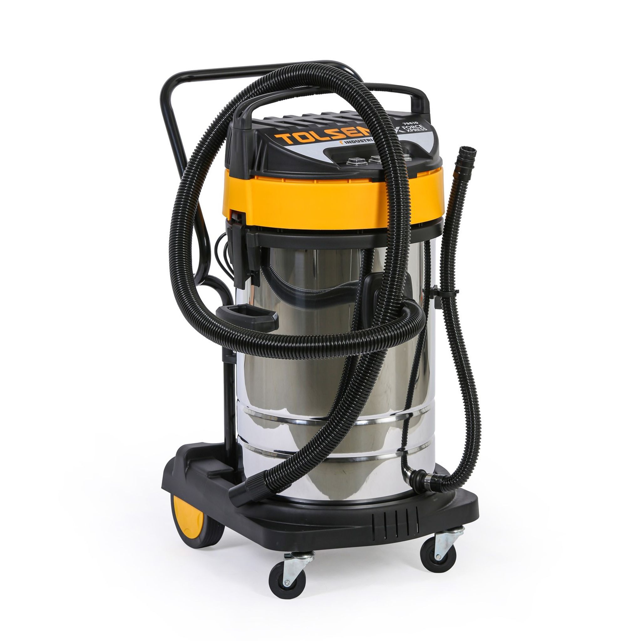 Industriesauger TOLSEN 79610, Trocken-/Nassabsaugung, 3000 W, 80 l