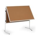 Informační a moderační tabule, 1200 x 1500 mm, korková, sklopná