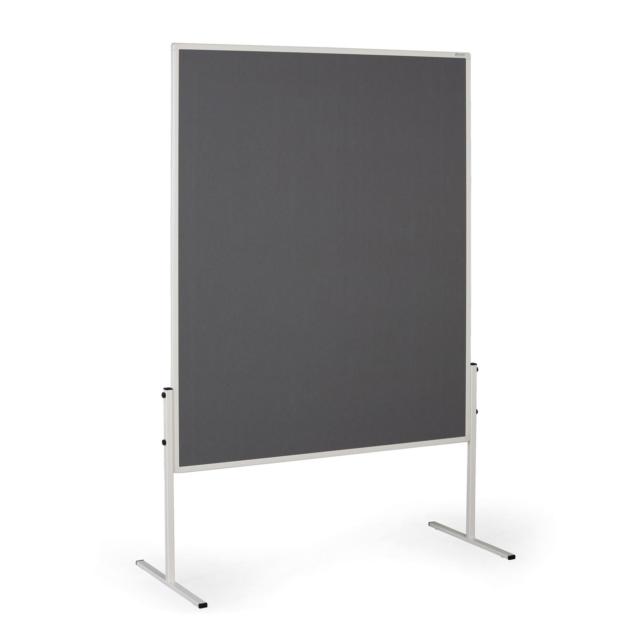 Informační a moderační tabule, 1200 x 1500 mm, textilní, šedá, nesklopná