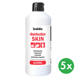 ISOLDA Disinfection SKIN, gelová dezinfekce rukou, 5x 500 ml