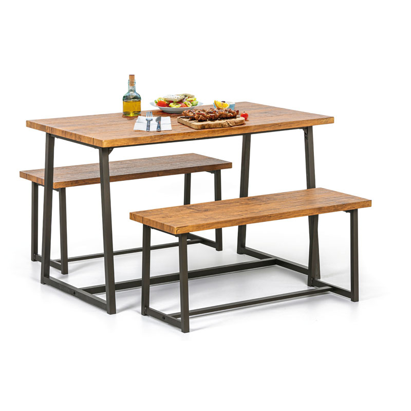 Fotografia produktu: Jedálenská zostava INWOOD, stôl 1200 x 700 mm + 2 lavice