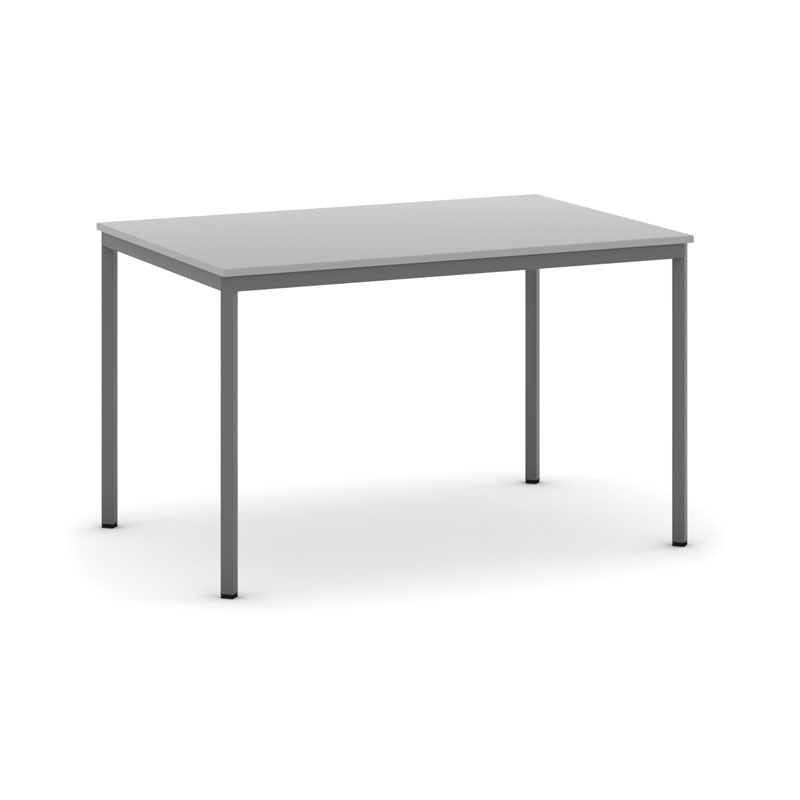 Fotografia produktu: Jedálenský stôl, 120x80 cm, tmavo sivá podnož , sivá