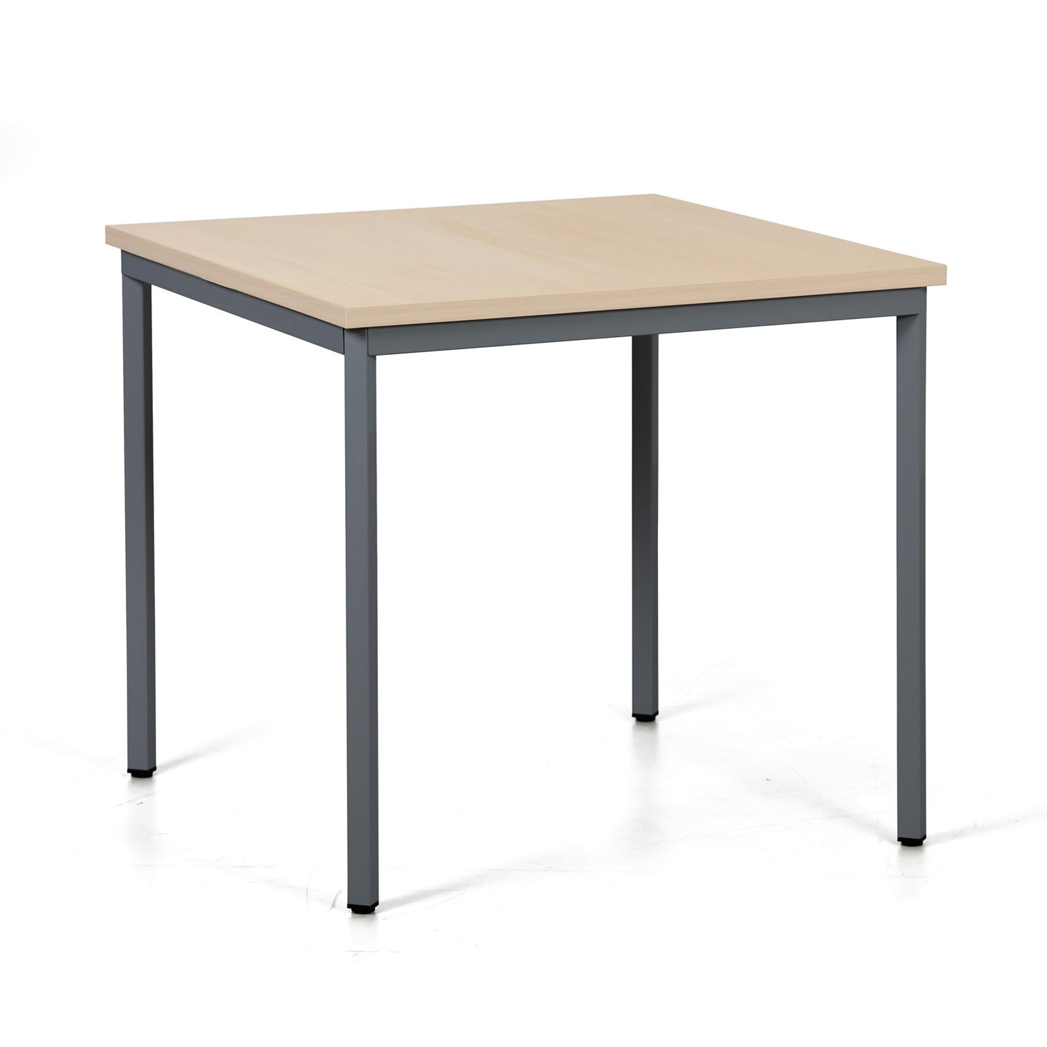 Jedálenský stôl TRIVIA, tmavo sivá podnož, 800 x 800 mm