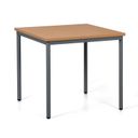 Jedálenský stôl TRIVIA, tmavo sivá podnož, 800 x 800 mm, buk