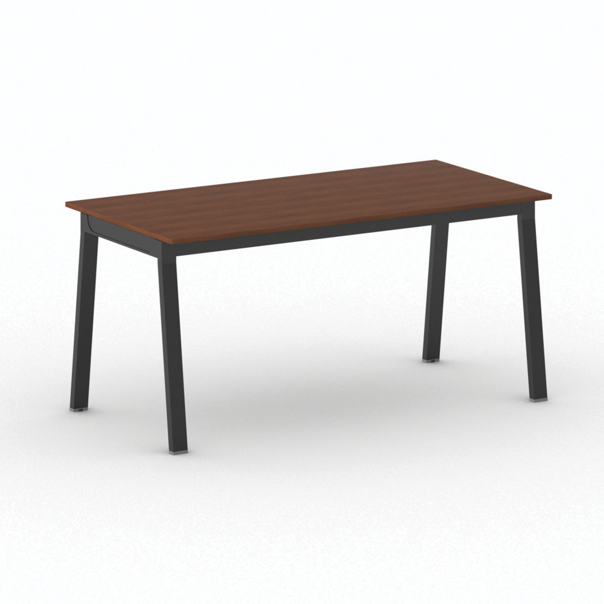 Jednací kancelářský stůl PRIMO BASIC, 160x80 cm, černá podnož, třešeň