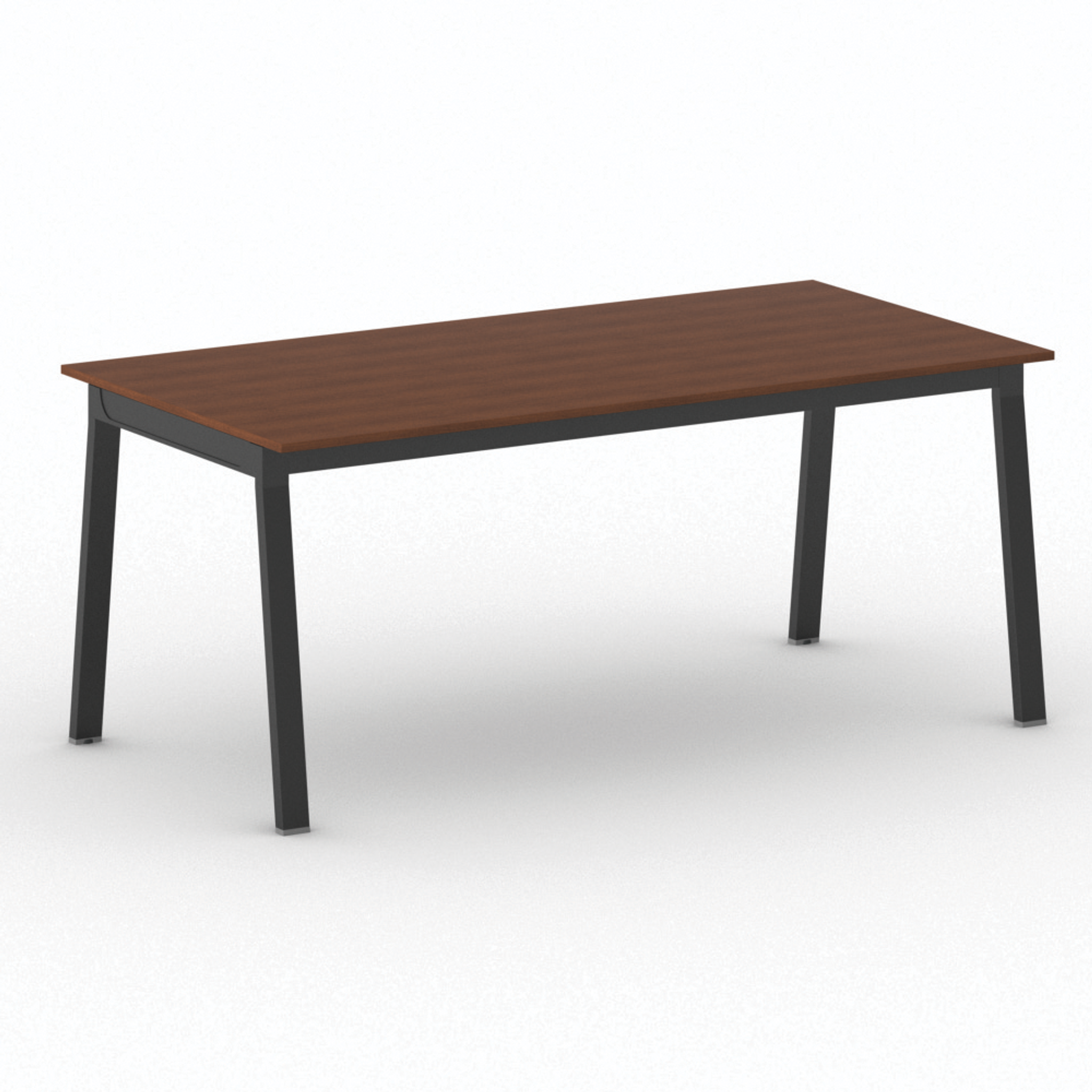 Jednací kancelářský stůl PRIMO BASIC, 180x90 cm, černá podnož, třešeň