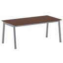 Jednací kancelářský stůl PRIMO BASIC, 180x90 cm, šedostříbrná podnož, třešeň