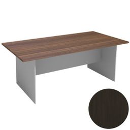 Jednací kancelářský stůl PRIMO FLEXI, 200x100 cm, šedá/wenge