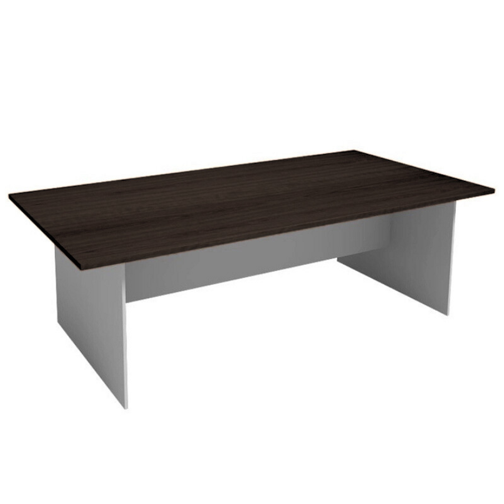 Jednací kancelářský stůl PRIMO GRAY, 240x120 cm, šedá/wenge