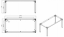 Jednací kancelářský stůl PRIMO INVITATION, 180x80 cm, šedostříbrná podnož, buk