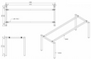Jednací kancelářský stůl PRIMO SQUARE, 200x80 cm, černá podnož, dub přírodní