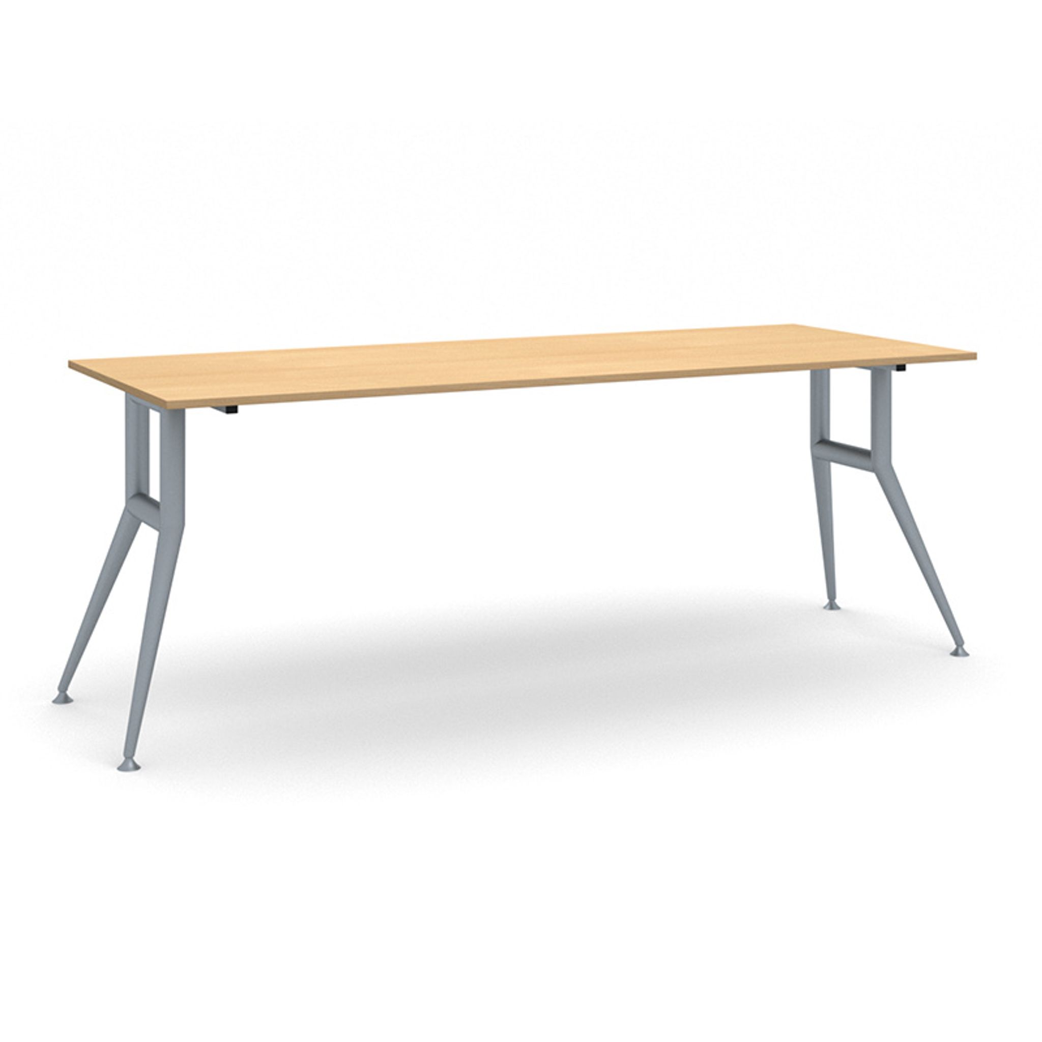 Jednací kancelářský stůl WIDE, 200x80 cm, buk