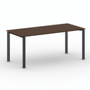 Jednací stůl INFINITY s černou podnoží 1800 x 900 x 750 mm, ořech