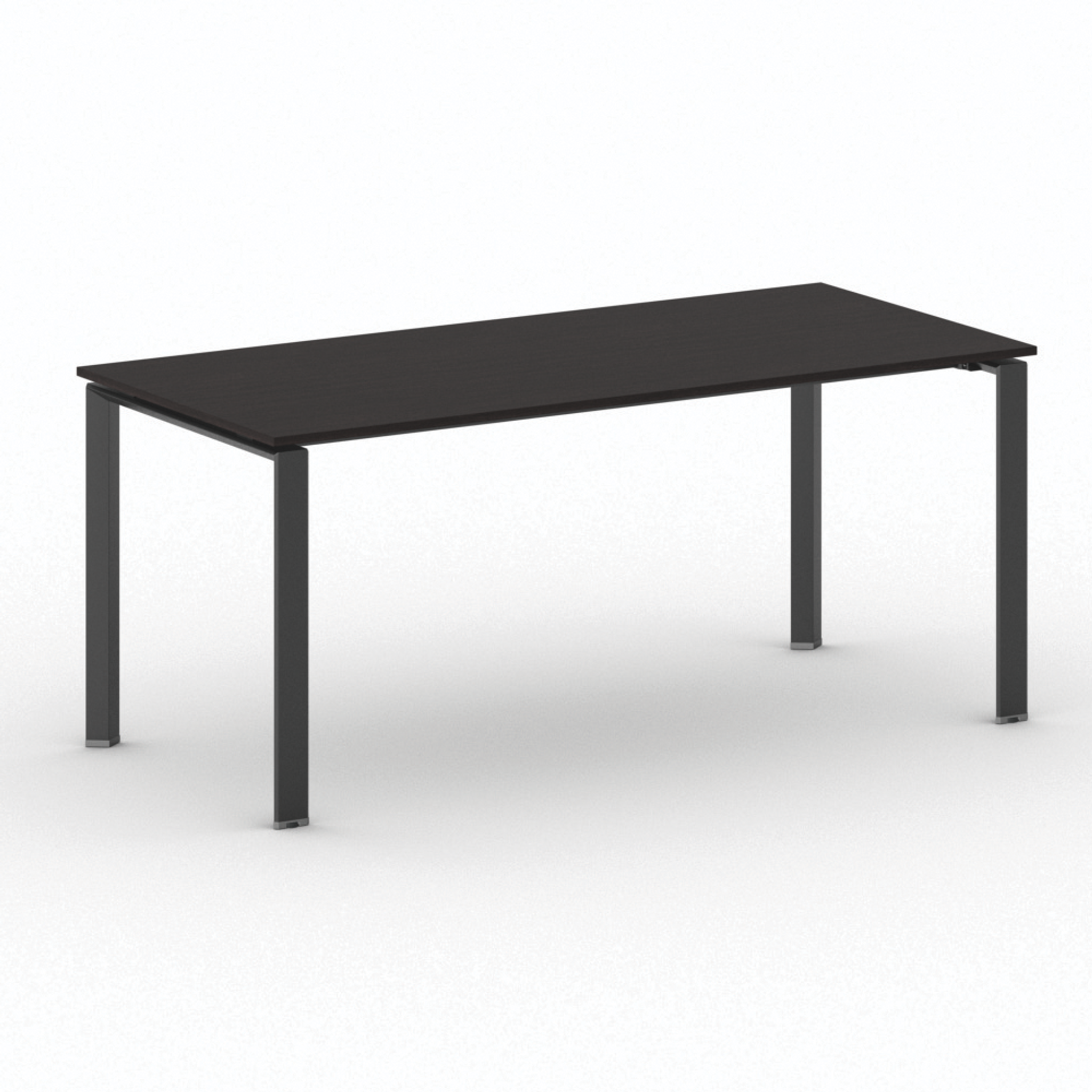 Jednací stůl INFINITY s černou podnoží 1800 x 900 x 750 mm, wenge