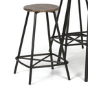 Jídelní/barová sada WELLINGTON ROUND, stůl průměr 90 cm + 4 židle
