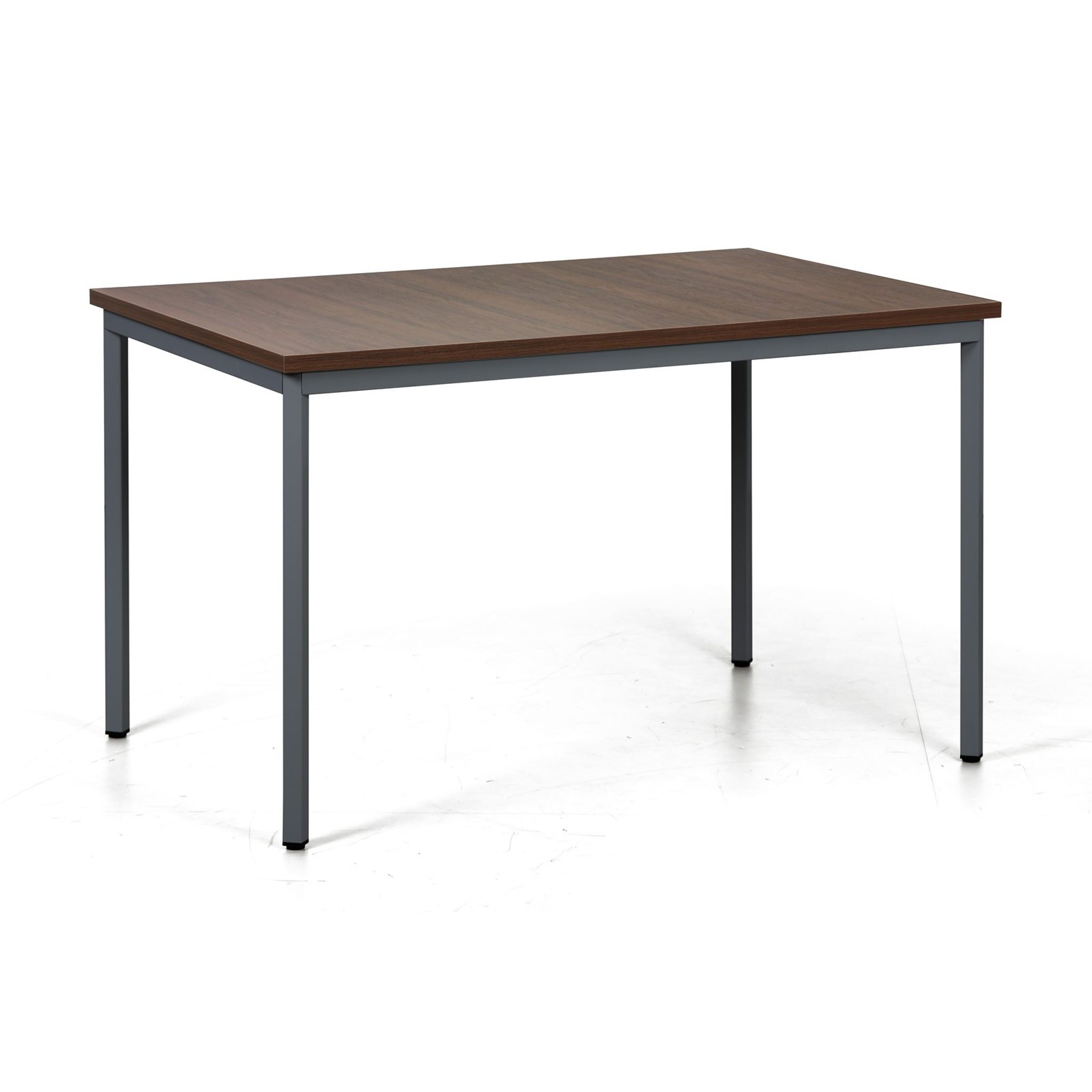 Jídelní stůl TRIVIA, tmavě šedá konstrukce, 1200 x 800 mm, ořech