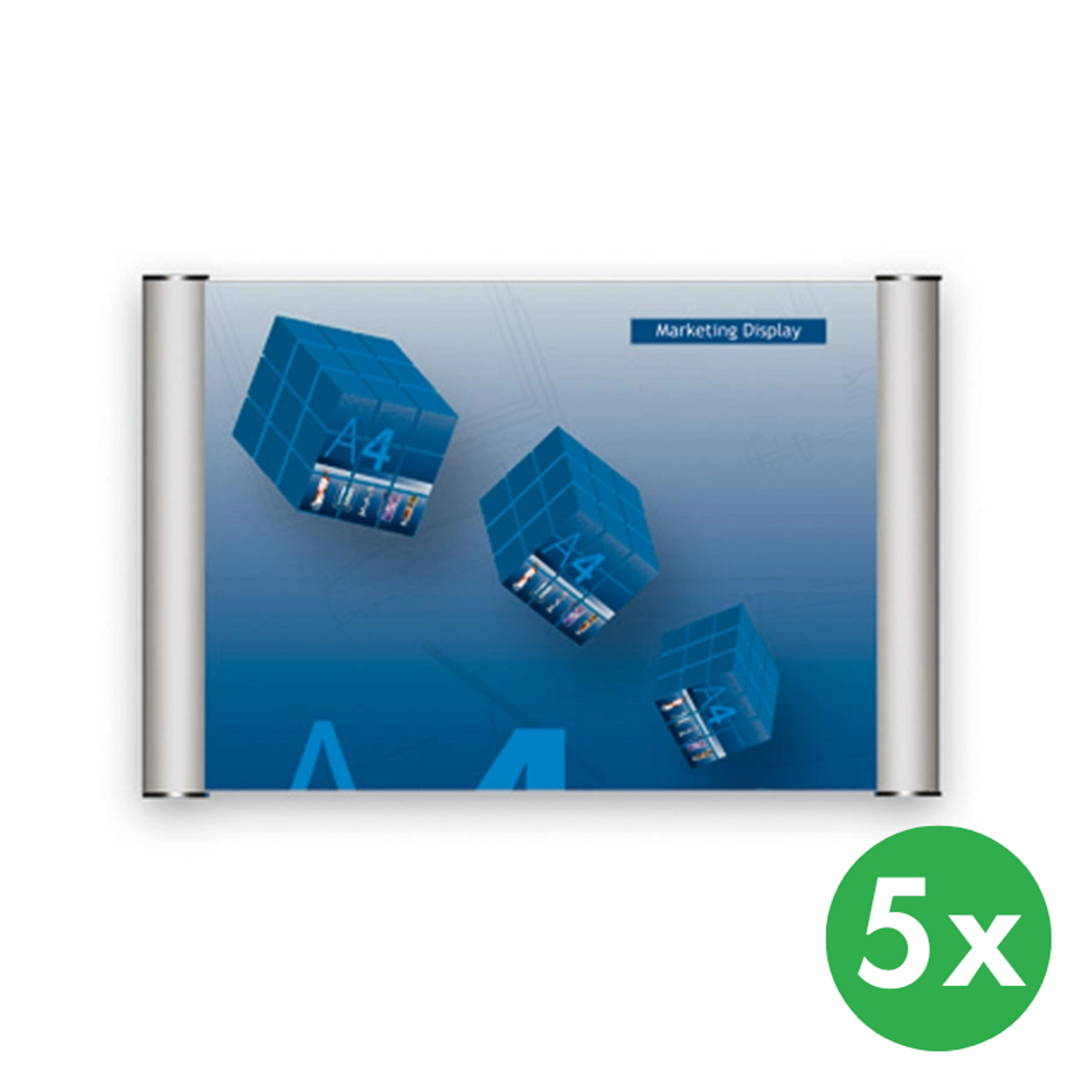 Jmenovky na dveře na klip, pro formát 148 x 148 mm, 5 ks