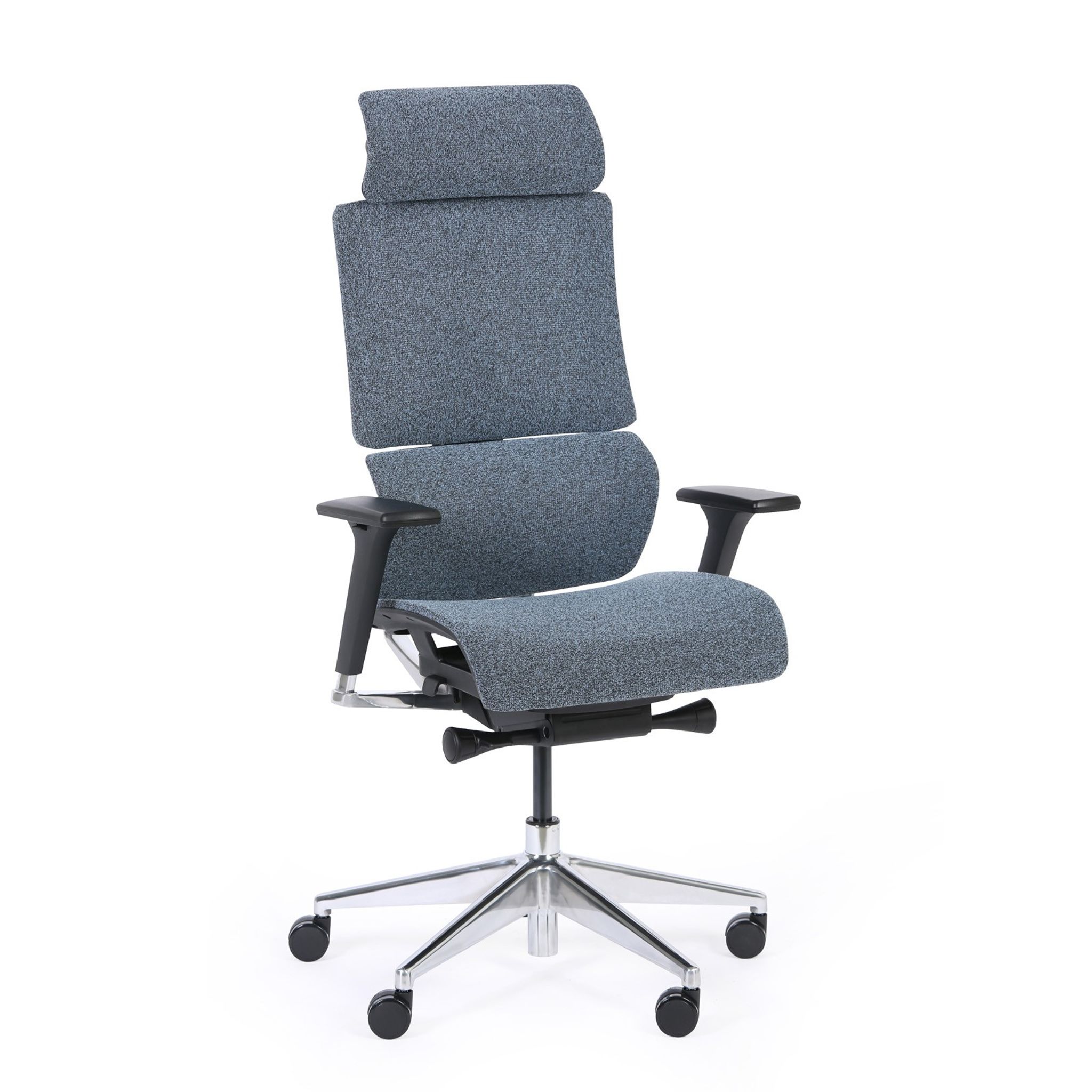 Kancelářská balanční židle PHOENIX, šedomodrá