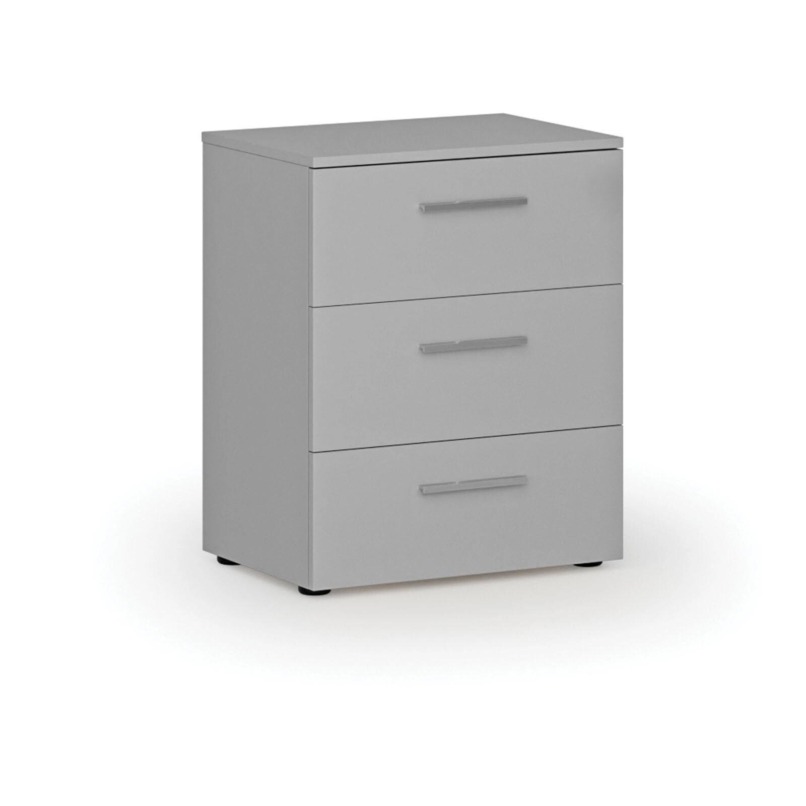 Fotografia produktu: Kancelárska komoda k stolu PRIMO GRAY, 740 x 600 x 420 mm, sivá