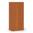 Kancelárska policová skriňa PRIMO WOOD s dverami, 800 x 500 x 1781 mm, čerešňa