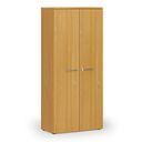 Kancelářská skříň s dveřmi PRIMO WOOD, 800 x 420 x 1781 mm, buk