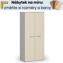 Kancelářská skříň s křídlovými dveřmi na míru