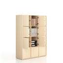 Kancelárska skriňa FRAME, 12x dvere, 1299 x 450 x 1735 mm, PUSH-lock, breza