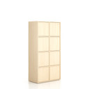 Kancelárska skriňa FRAME, 8x dvere, 872 x 450 x 1735 mm, PUSH-lock, breza
