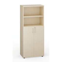 Kancelárska skriňa PRIMO, dvere na 3 poschodia, 800 x 420 x 1781 mm, breza