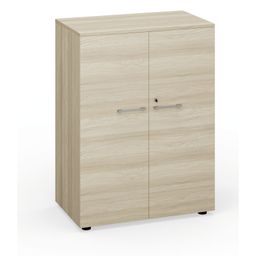 Kancelárska skriňa s dverami PRIMO 2023, 800 x 420 x 1087 mm, dub prírodný
