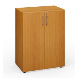 Kancelárska skriňa s dverami PRIMO 2023, 800 x 640 x 1028 mm, 2 police, čerešňa
