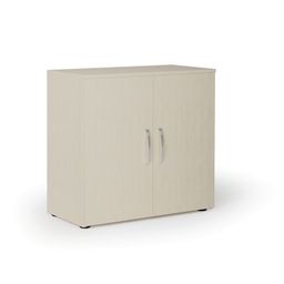 Kancelárska skriňa s dverami PRIMO KOMBI, 1 polica, 800 x 400 x 761 mm, breza