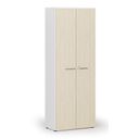 Kancelárska skriňa s dverami PRIMO WHITE, 800 x 420 x 2128 mm, biela/breza