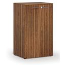Kancelárska skriňa s dverami PRIMO WOOD, 3 police, 1335 x 800 x 640 mm, orech