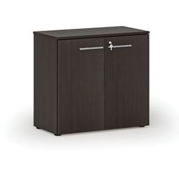 Kancelárska skriňa s dverami PRIMO WOOD, 740 x 800 x 420 mm, wenge