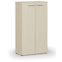 Kancelárska skriňa s dverami PRIMO WOOD, 800 x 420 x 1434 mm, breza