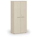 Kancelárska skriňa s dverami PRIMO WOOD, 800 x 420 x 1781 mm, breza
