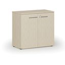 Kancelárska skriňa s dverami PRIMO WOOD, 800 x 420 x 740 mm, breza