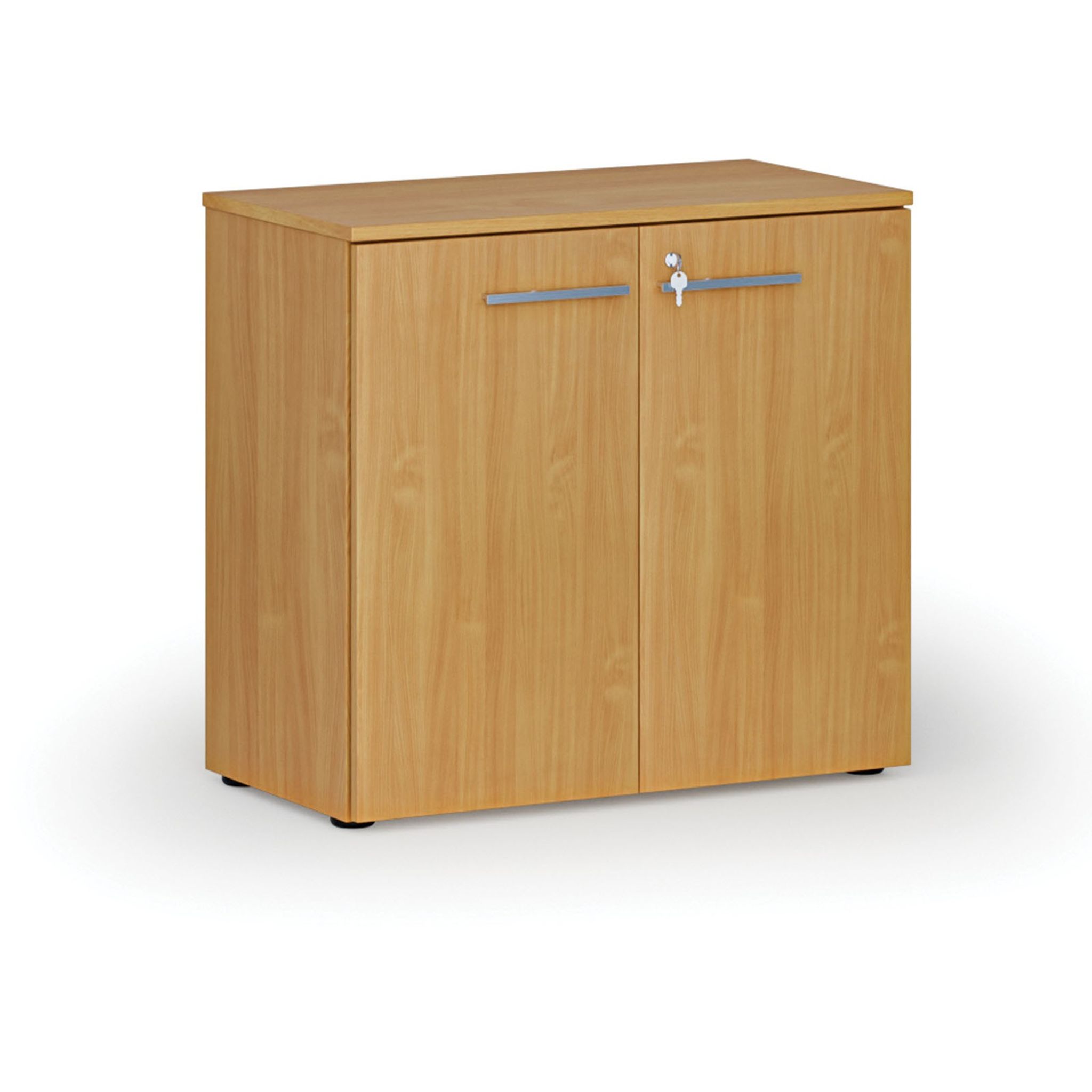 Kancelárska skriňa s dverami PRIMO WOOD, 800 x 420 x 740 mm, buk