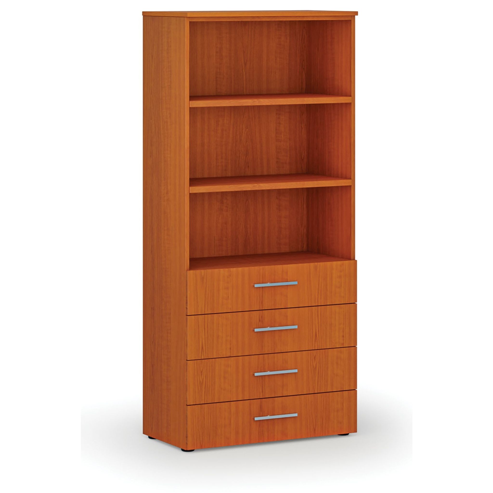 Kancelárska skriňa so zásuvkami PRIMO WOOD, 800 x 420 x 1781 mm, čerešňa