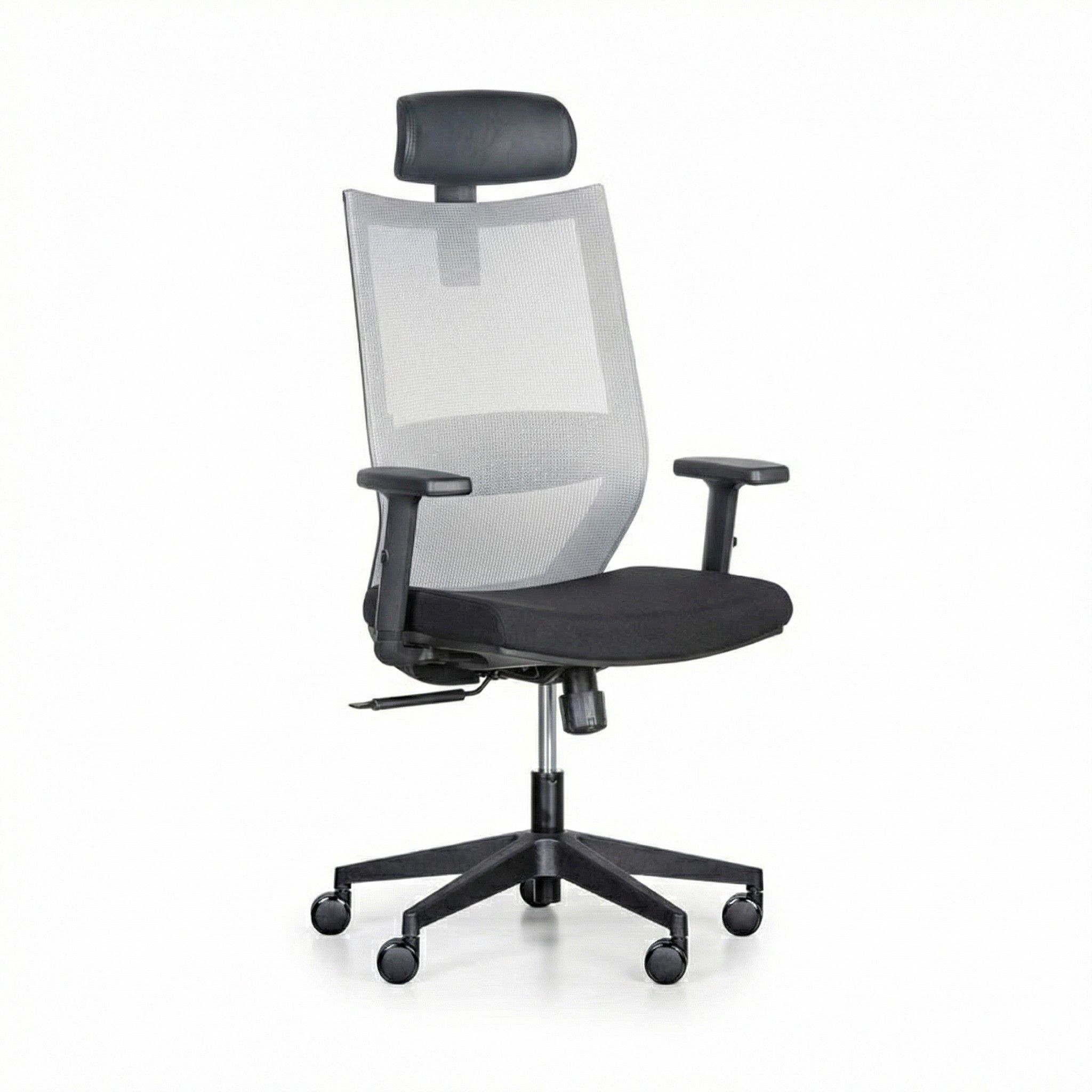 Kancelárska stolička LETTY, sivá/čierna