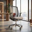 Kancelárska stolička LILA, sivá